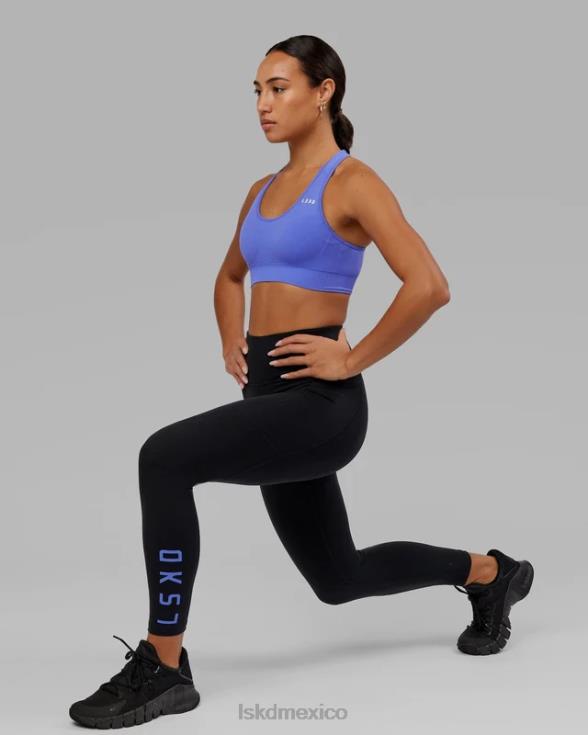 Legging rep 7/8 de largo - negro-azul aciano mujer LSKD VP42D730 vestir