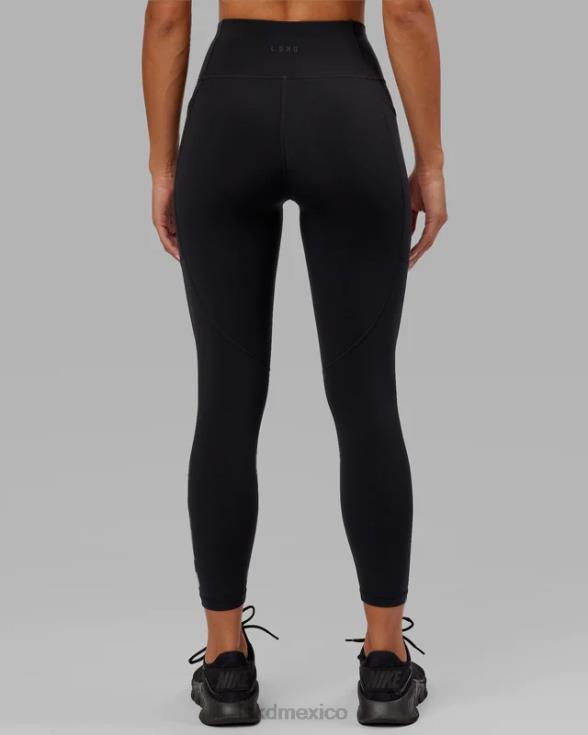 Legging rep 7/8 de longitud - negro-lila mujer LSKD VP42D661 vestir