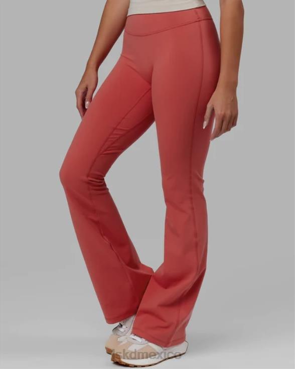 Leggings acampanados de uso diario - rojo mineral mujer LSKD VP42D605 vestir
