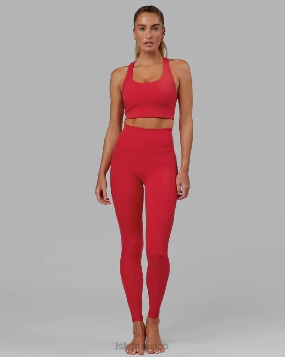 legging fusion x-long - escarlata mujer LSKD VP42D626 vestir