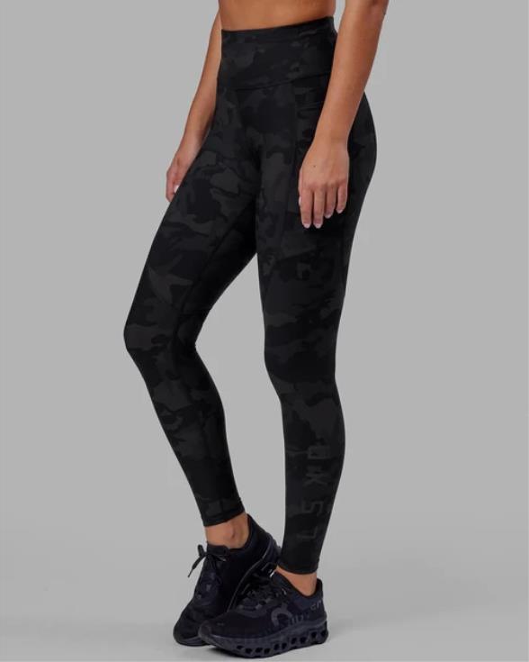 legging largo completo rep - camuflaje negro mujer LSKD VP42D553 vestir