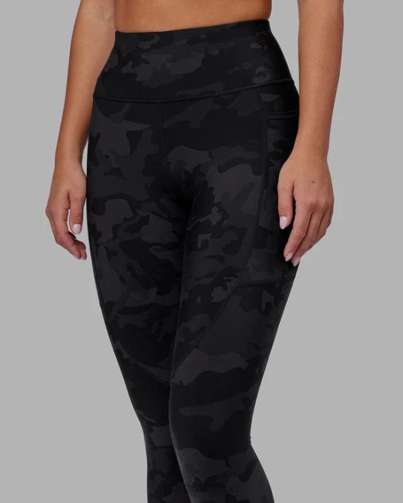 legging largo completo rep - camuflaje negro mujer LSKD VP42D553 vestir
