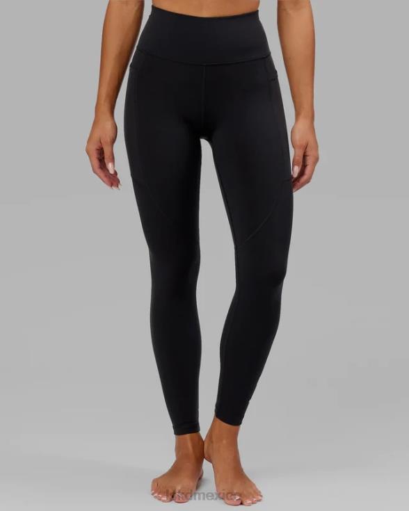 legging largo completo rep - glaseado negro-rosa mujer LSKD VP42D731 vestir
