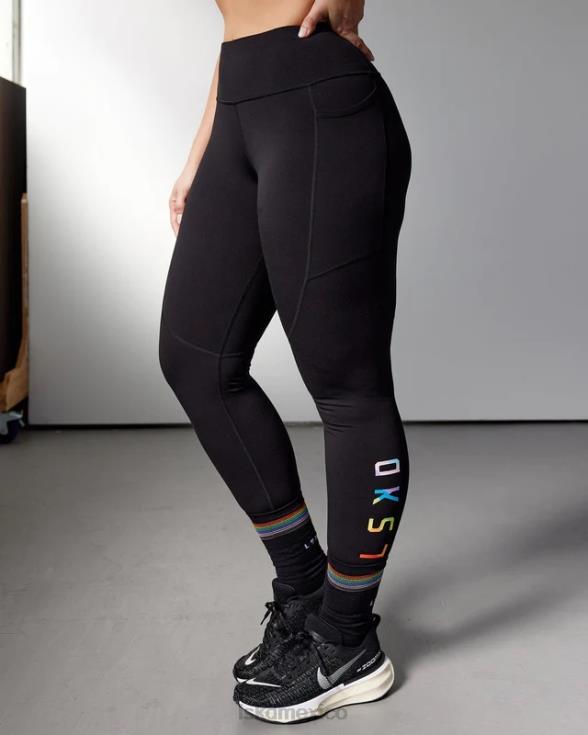 legging largo completo rep - orgullo-negro mujer LSKD VP42D608 vestir