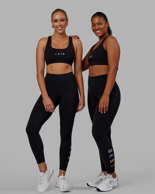 legging largo completo rep - orgullo-negro mujer LSKD VP42D608 vestir