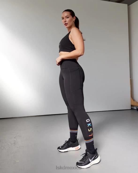 legging largo completo rep - orgullo-negro mujer LSKD VP42D608 vestir