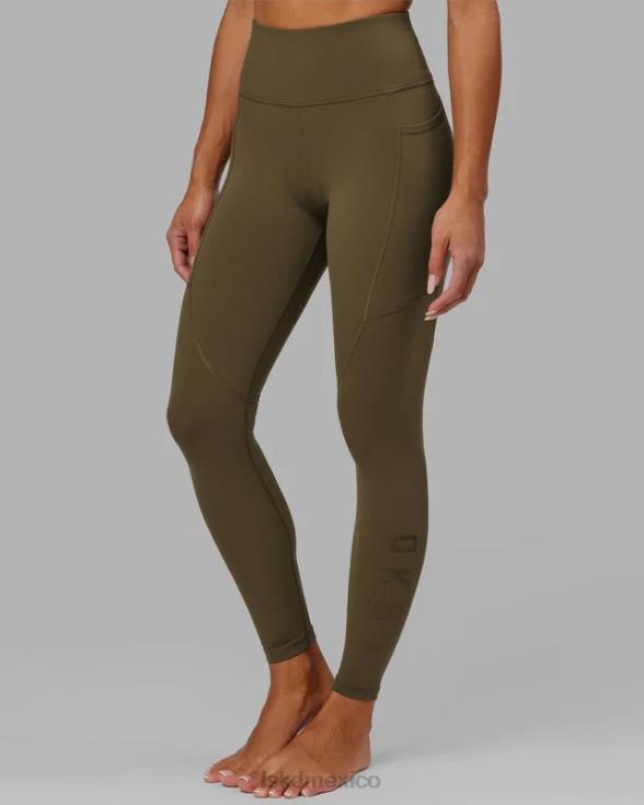legging largo completo rep - verde militar mujer LSKD VP42D676 vestir