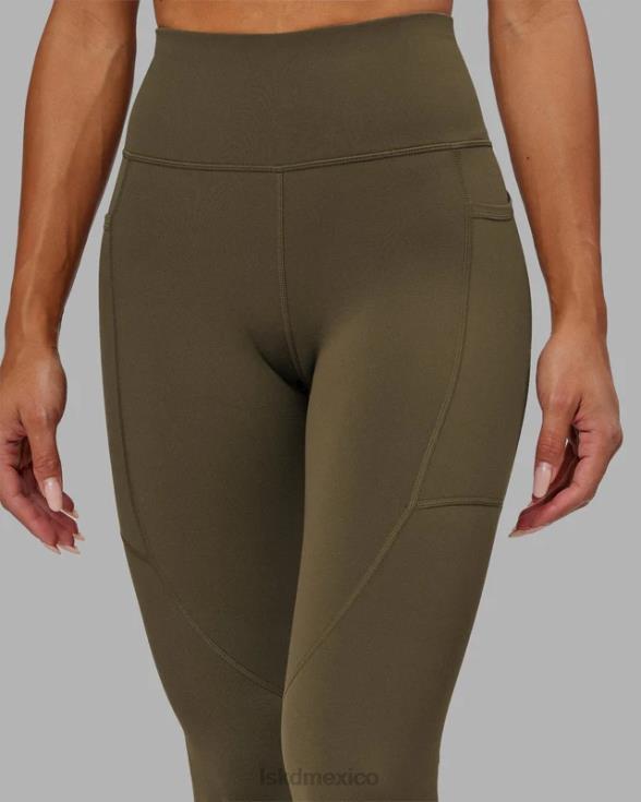 legging largo completo rep - verde militar mujer LSKD VP42D676 vestir
