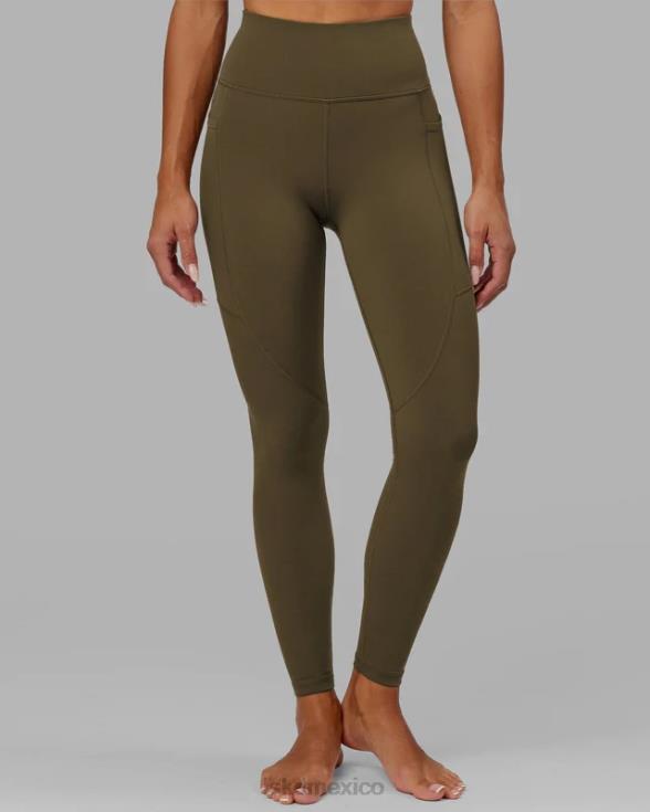 legging largo completo rep - verde militar mujer LSKD VP42D676 vestir