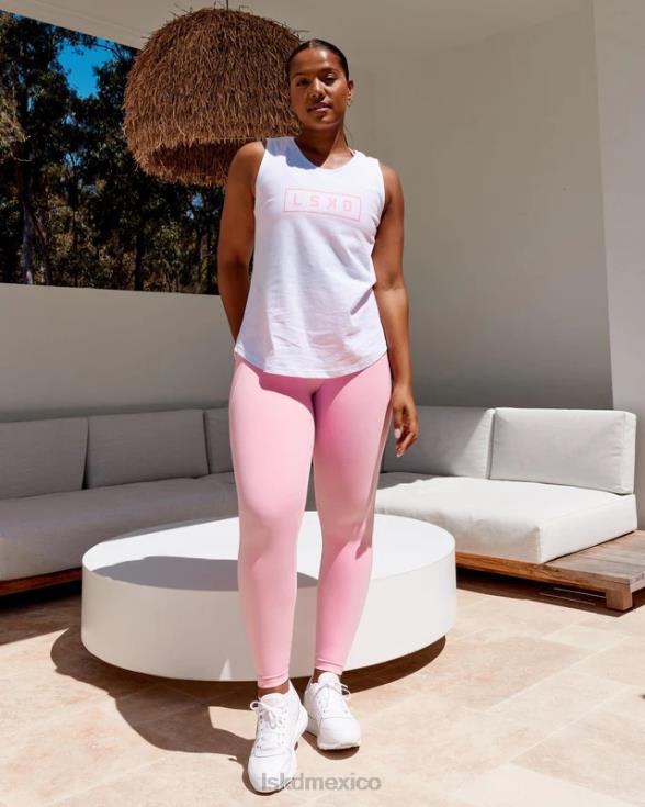 legging largo fusion - glaseado rosa mujer LSKD VP42D712 vestir