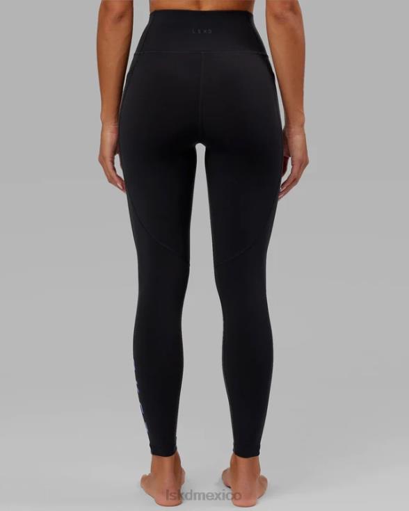 legging largo rep - negro-azul aciano mujer LSKD VP42D728 vestir