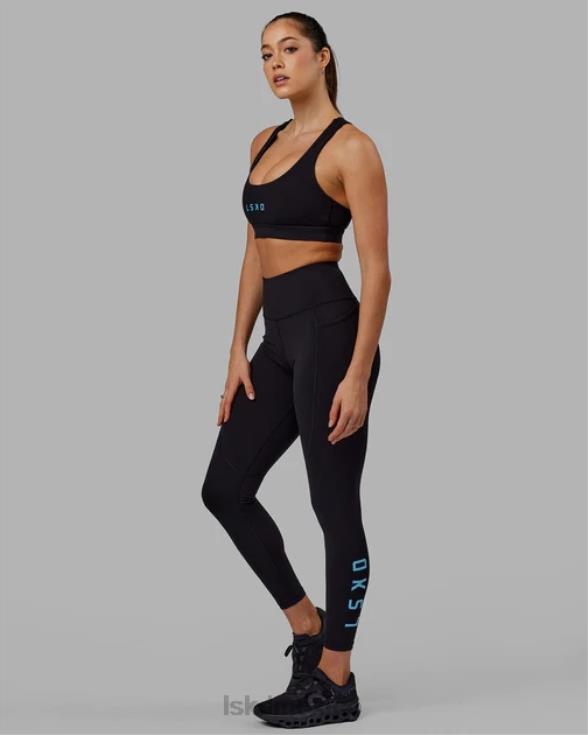 legging largo rep - negro-azul celeste mujer LSKD VP42D593 vestir