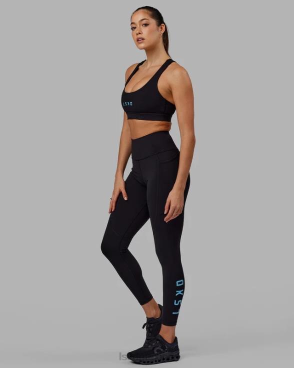 legging largo rep - negro-azul celeste mujer LSKD VP42D593 vestir