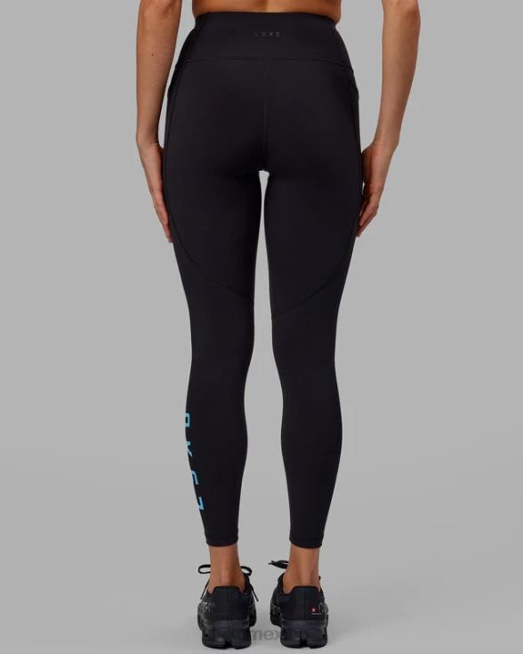 legging largo rep - negro-azul celeste mujer LSKD VP42D593 vestir