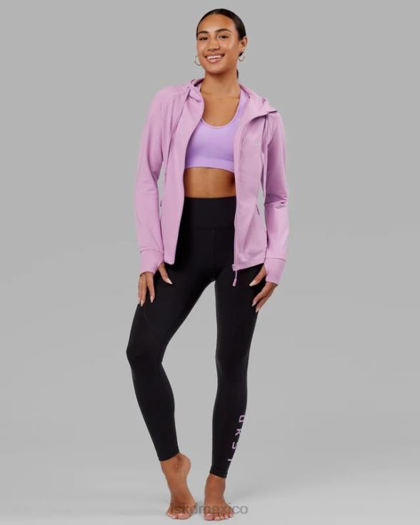 legging largo rep - negro-lila mujer LSKD VP42D645 vestir