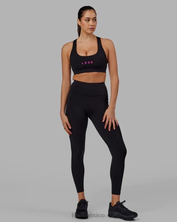 legging largo rep - negro-magenta neón mujer LSKD VP42D614 vestir