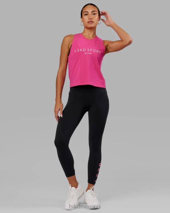 legging rep 7/8 de largo - black-flamingo mujer LSKD VP42D622 vestir