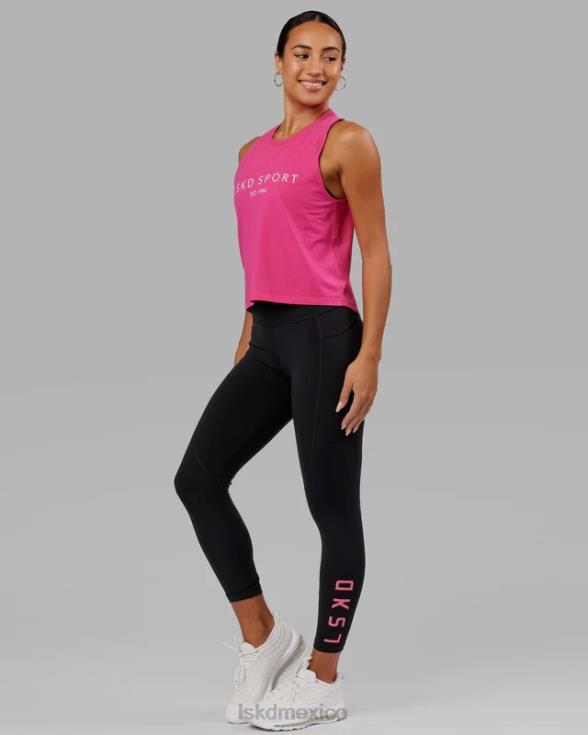 legging rep 7/8 de largo - black-flamingo mujer LSKD VP42D622 vestir