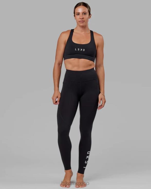 legging rep x-long - negro-blanco mujer LSKD VP42D651 vestir