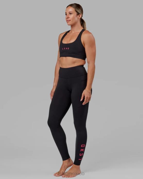 legging rep x-long - negro-boysenberry mujer LSKD VP42D724 vestir