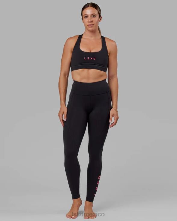legging rep x-long - negro-boysenberry mujer LSKD VP42D724 vestir