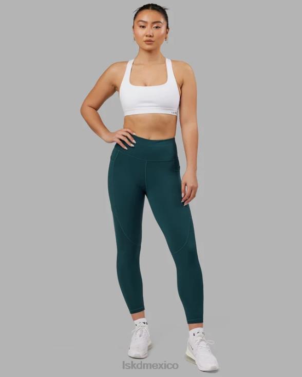 leggings de repetición de 7/8 de largo - verde azulado intenso mujer LSKD VP42D719 vestir