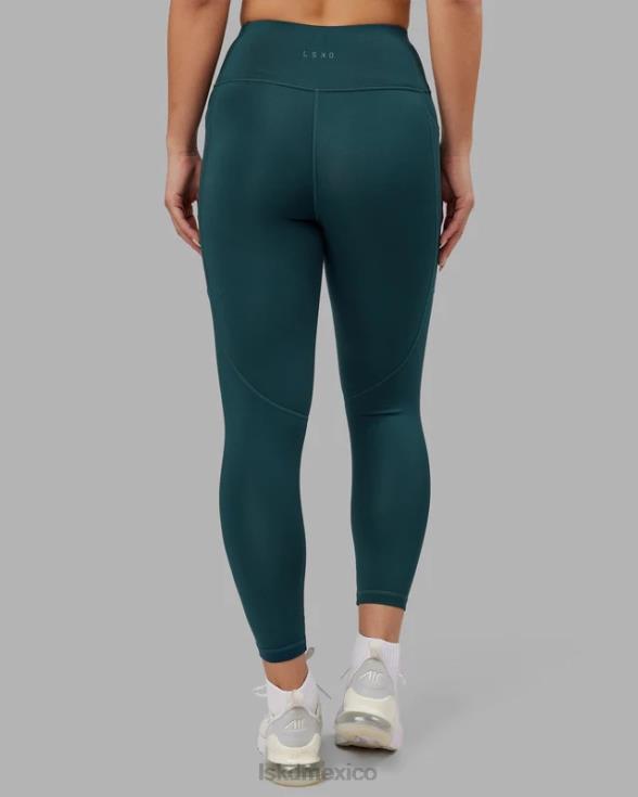 leggings de repetición de 7/8 de largo - verde azulado intenso mujer LSKD VP42D719 vestir