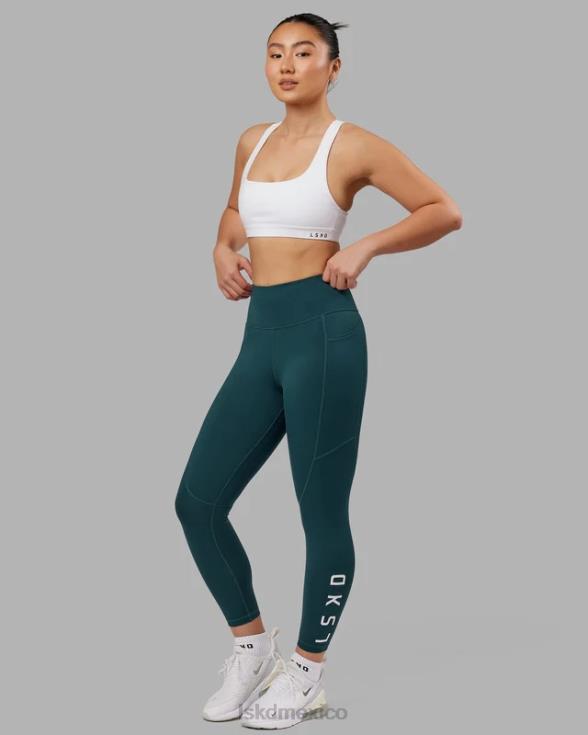 leggings de repetición de 7/8 de largo - verde azulado intenso mujer LSKD VP42D719 vestir