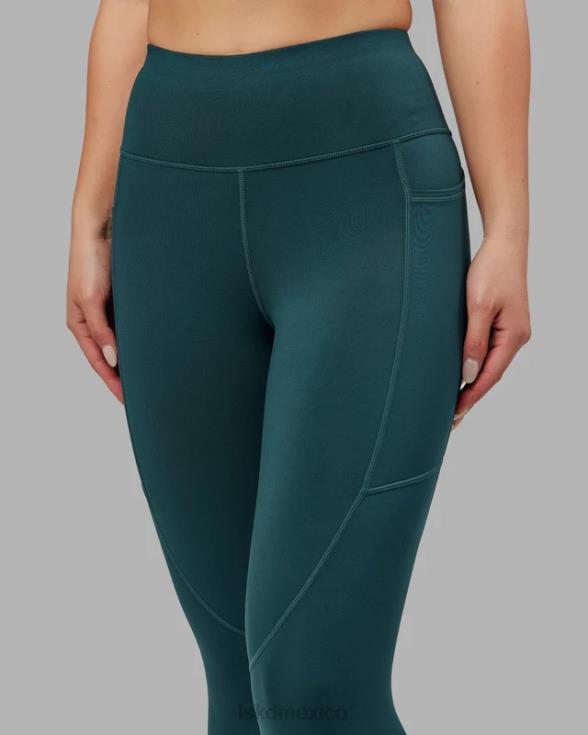 leggings de repetición de 7/8 de largo - verde azulado intenso mujer LSKD VP42D719 vestir