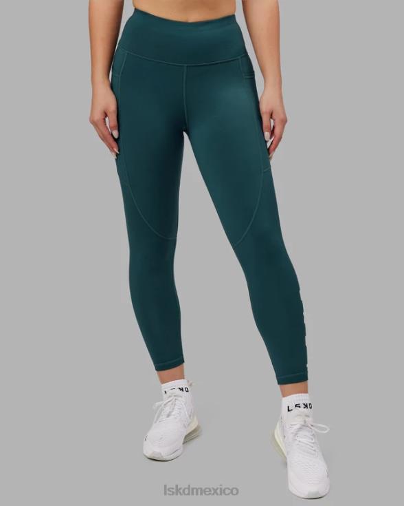 leggings de repetición de 7/8 de largo - verde azulado intenso mujer LSKD VP42D719 vestir