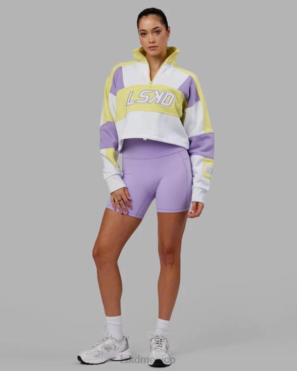Jersey Slam con cremallera 1/4 - amarillo-morado mujer LSKD VP42D390 vestir