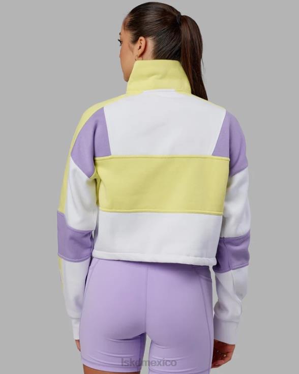 Jersey Slam con cremallera 1/4 - amarillo-morado mujer LSKD VP42D390 vestir