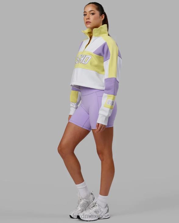 Jersey Slam con cremallera 1/4 - amarillo-morado mujer LSKD VP42D390 vestir