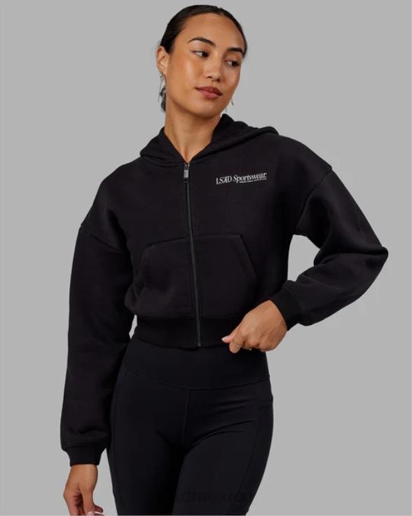 Sudadera con capucha corta Motion - Negro mujer LSKD VP42D376 vestir