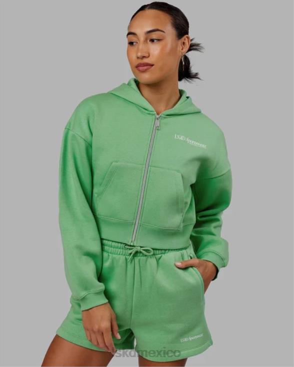 Sudadera con capucha recortada Motion - Apple Mint mujer LSKD VP42D360 vestir