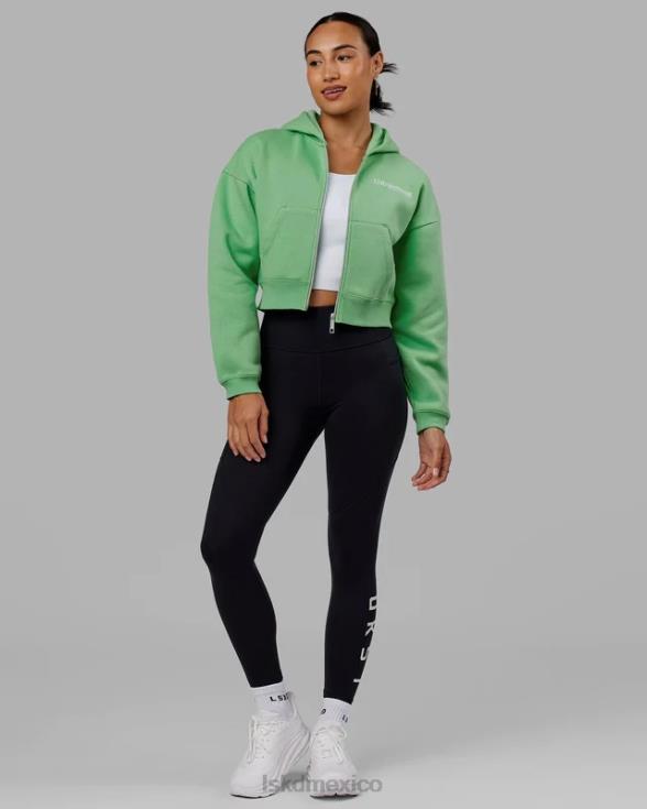 Sudadera con capucha recortada Motion - Apple Mint mujer LSKD VP42D360 vestir