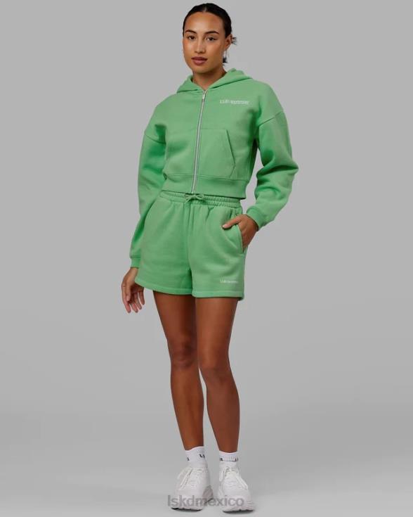 Sudadera con capucha recortada Motion - Apple Mint mujer LSKD VP42D360 vestir