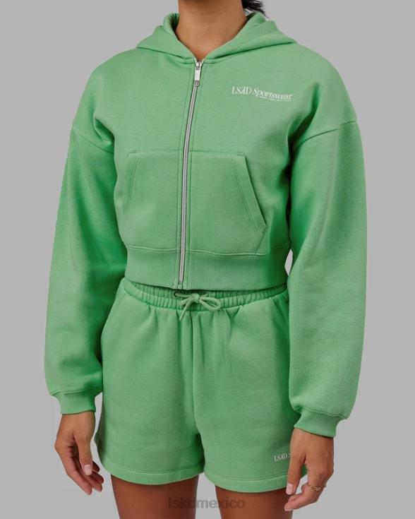 Sudadera con capucha recortada Motion - Apple Mint mujer LSKD VP42D360 vestir