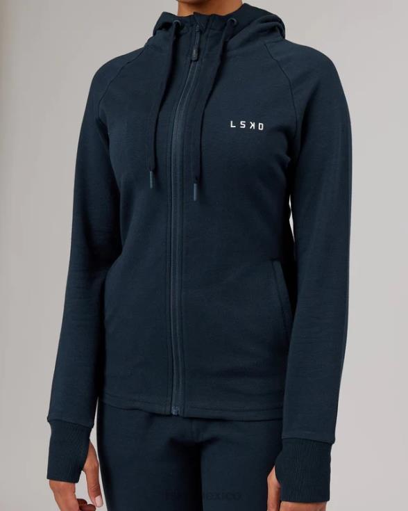 Sudadera con capucha y cremallera pb - tono carbón mujer LSKD VP42D405 vestir