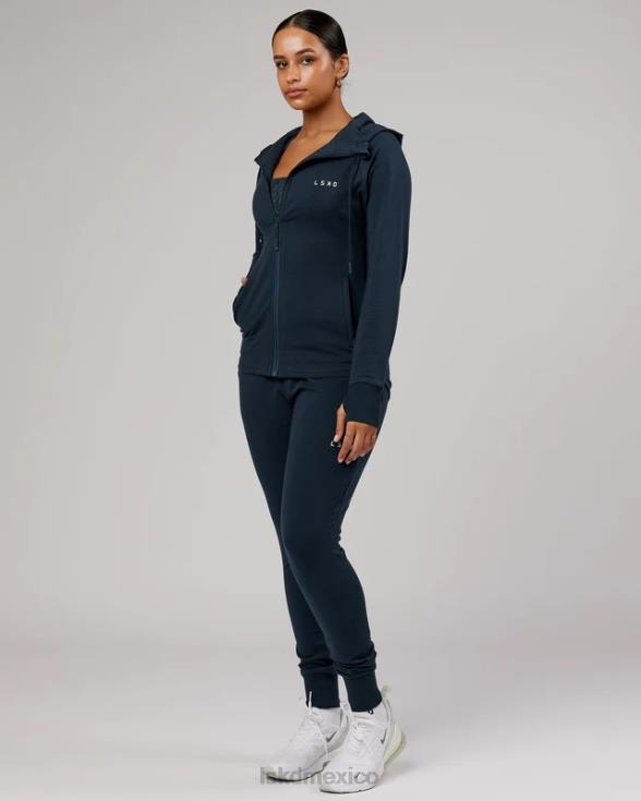 Sudadera con capucha y cremallera pb - tono carbón mujer LSKD VP42D405 vestir