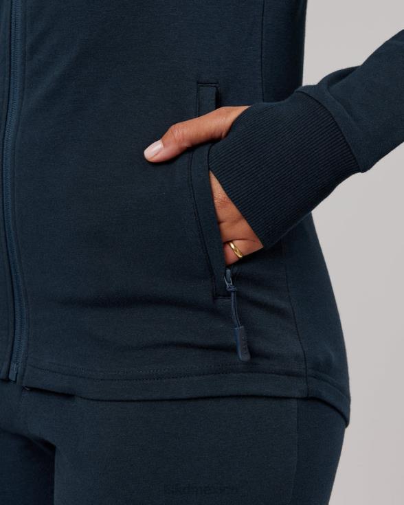 Sudadera con capucha y cremallera pb - tono carbón mujer LSKD VP42D405 vestir