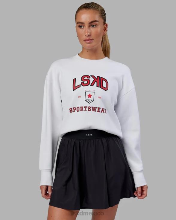 departamento de deportes suéter corto - blanco mujer LSKD VP42D375 vestir