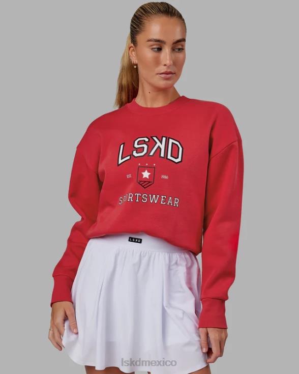 departamento de deportes suéter corto - escarlata mujer LSKD VP42D387 vestir
