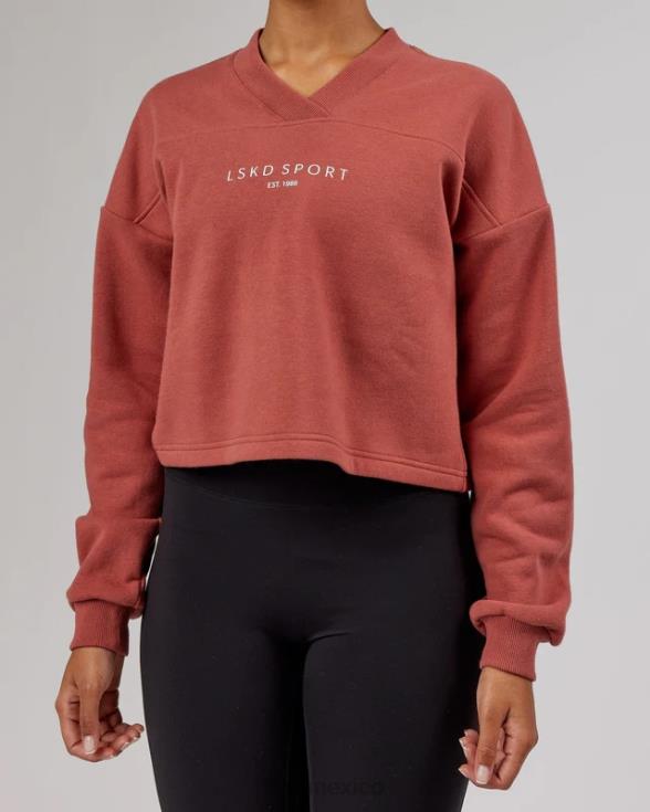 suéter de touchdown - marsala mujer LSKD VP42D436 vestir