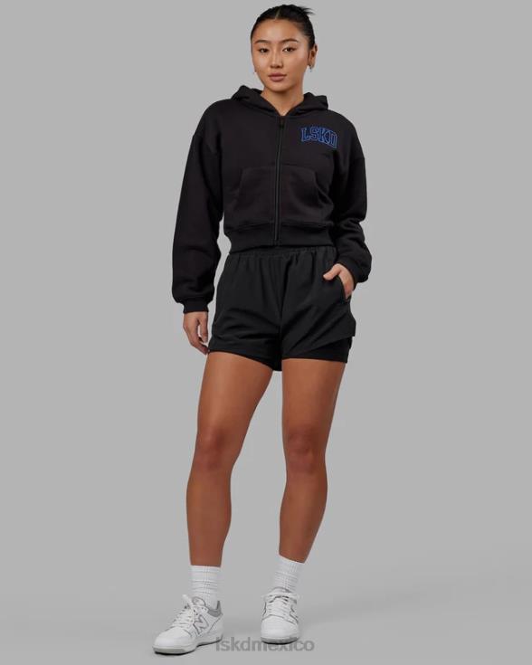 sudadera con capucha corta guild - black-power cobalt mujer LSKD VP42D368 vestir