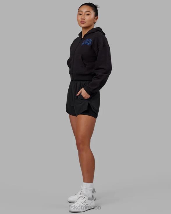 sudadera con capucha corta guild - black-power cobalt mujer LSKD VP42D368 vestir