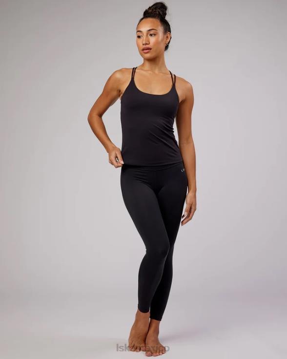 Camiseta sin mangas con estante invertido - negro mujer LSKD VP42D187 vestir