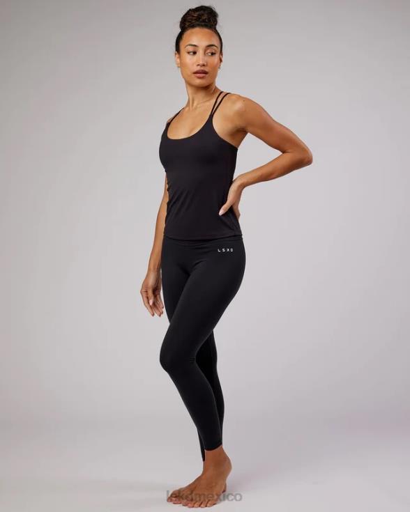 Camiseta sin mangas con estante invertido - negro mujer LSKD VP42D187 vestir