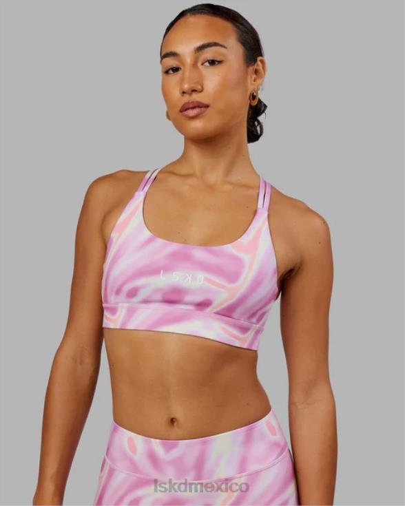 Sujetador deportivo Bridge - Estampado euforia - rosa mujer LSKD VP42D62 vestir
