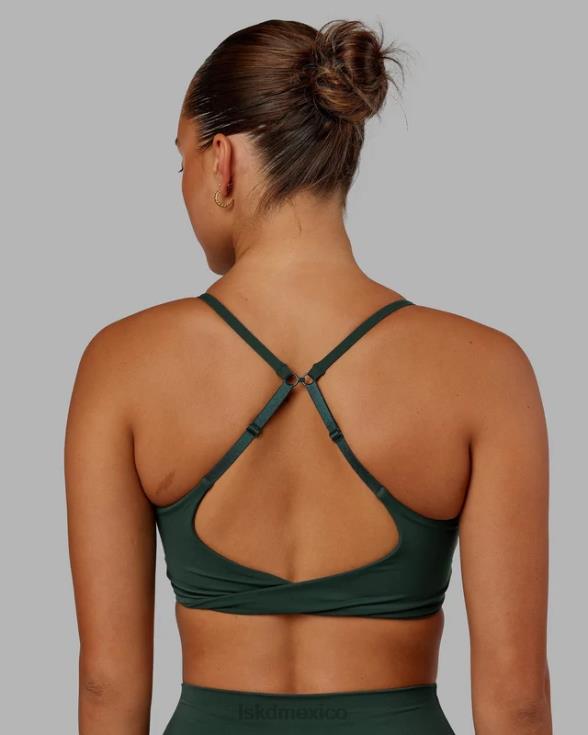 Sujetador deportivo Twist - Vital Green mujer LSKD VP42D6 vestir